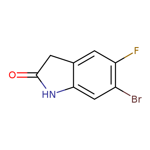 O=C1Nc2c(C1)cc(c(c2)Br)F