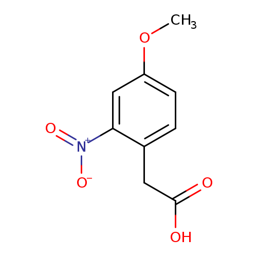 COc1ccc(c(c1)[N+](=O)[O-])CC(=O)O