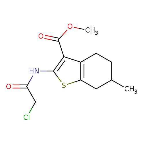 COC(=O)c1c(NC(=O)CCl)sc2c1CCC(C2)C