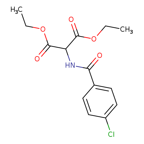 CCOC(=O)C(C(=O)OCC)NC(=O)c1ccc(cc1)Cl