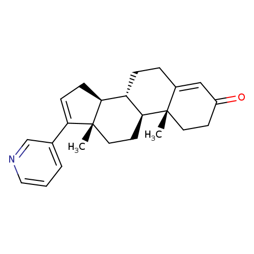 O=C1CC[C@]2(C(=C1)CC[C@@H]1[C@@H]2CC[C@]2([C@H]1CC=C2c1cccnc1)C)C