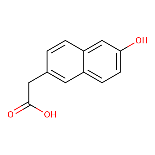 OC(=O)Cc1ccc2c(c1)ccc(c2)O