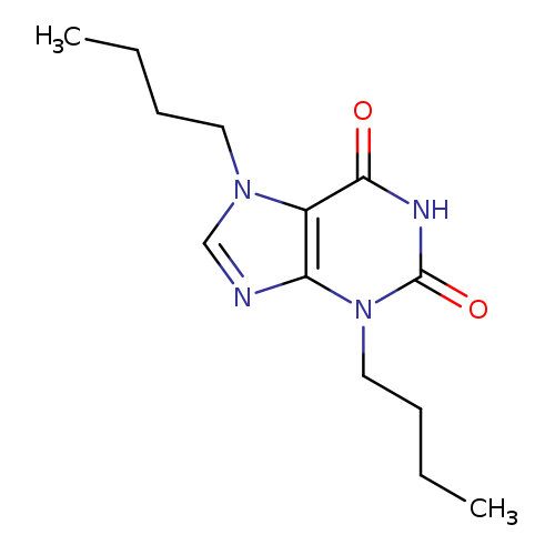 CCCCn1c(=O)[nH]c(=O)c2c1ncn2CCCC