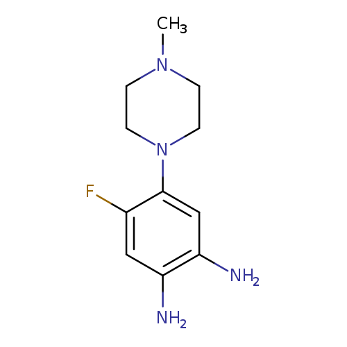 CN1CCN(CC1)c1cc(N)c(cc1F)N