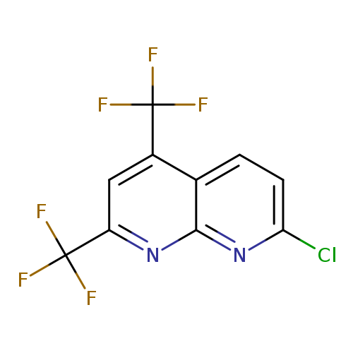 Clc1ccc2c(n1)nc(cc2C(F)(F)F)C(F)(F)F