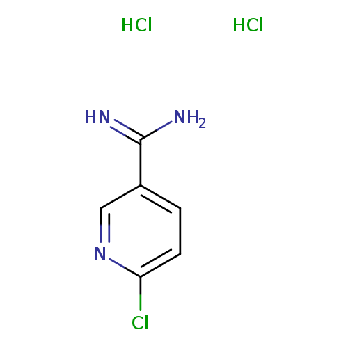 Clc1ccc(cn1)C(=N)N.Cl.Cl