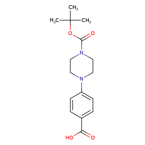 O=C(N1CCN(CC1)c1ccc(cc1)C(=O)O)OC(C)(C)C