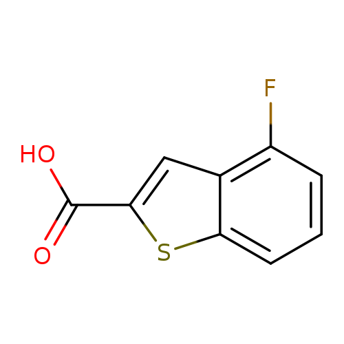 OC(=O)c1sc2c(c1)c(F)ccc2