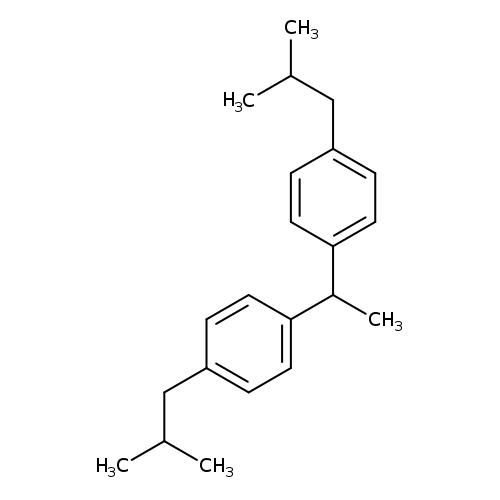 CC(c1ccc(cc1)CC(C)C)c1ccc(cc1)CC(C)C