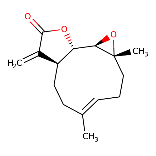C/C/1=CCC[C@@]2(C)O[C@@H]2[C@@H]2[C@@H](CC1)C(=C)C(=O)O2