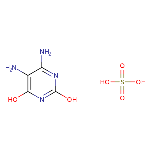 OS(=O)(=O)O.Oc1nc(N)c(c(n1)O)N