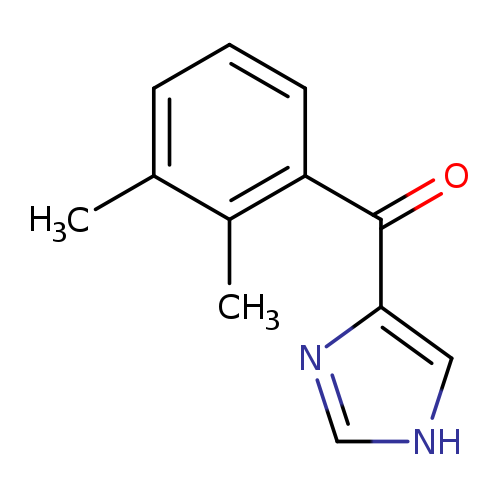Cc1cccc(c1C)C(=O)c1c[nH]cn1