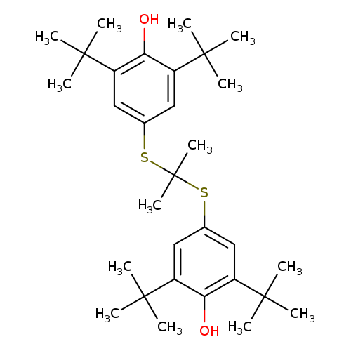 CC(Sc1cc(c(c(c1)C(C)(C)C)O)C(C)(C)C)(Sc1cc(c(c(c1)C(C)(C)C)O)C(C)(C)C)C