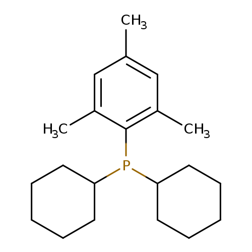 Cc1cc(C)cc(c1P(C1CCCCC1)C1CCCCC1)C