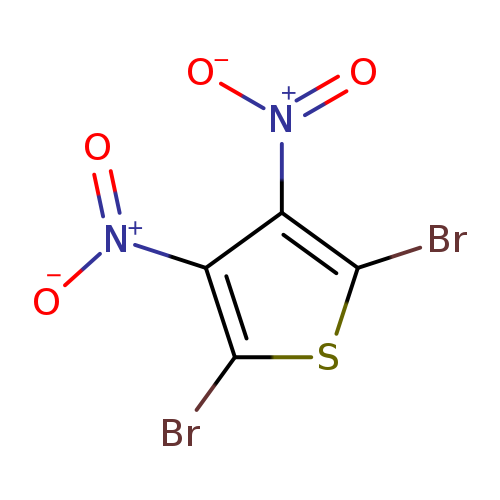 Brc1sc(c(c1N(=O)=O)N(=O)=O)Br