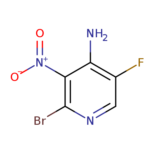 [O-][N+](=O)c1c(Br)ncc(c1N)F