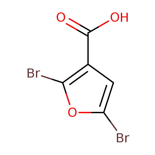 Brc1oc(c(c1)C(=O)O)Br