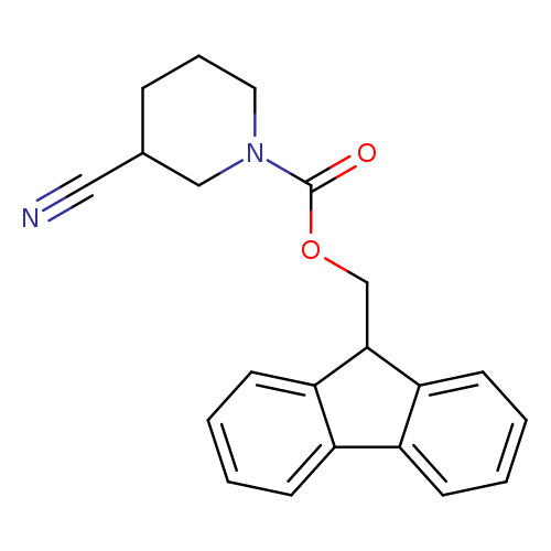 N#CC1CCCN(C1)C(=O)OCC1c2ccccc2c2c1cccc2