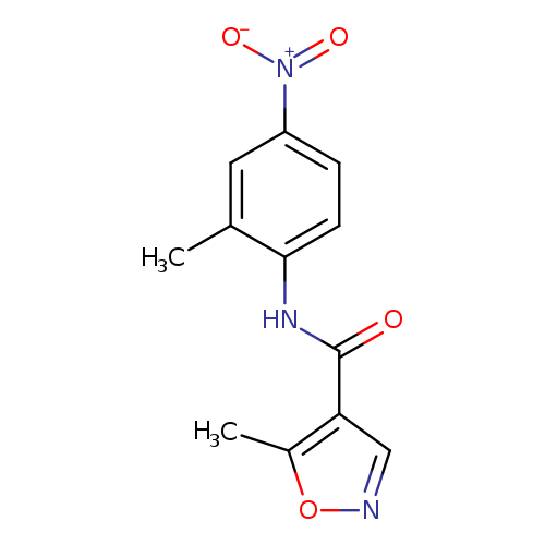 Cc1cc(ccc1NC(=O)c1cnoc1C)[N+](=O)[O-]