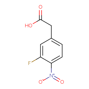 OC(=O)Cc1ccc(c(c1)F)[N+](=O)[O-]