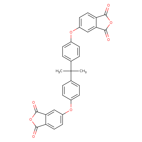 O=C1OC(=O)c2c1cc(cc2)Oc1ccc(cc1)C(c1ccc(cc1)Oc1ccc2c(c1)C(=O)OC2=O)(C)C