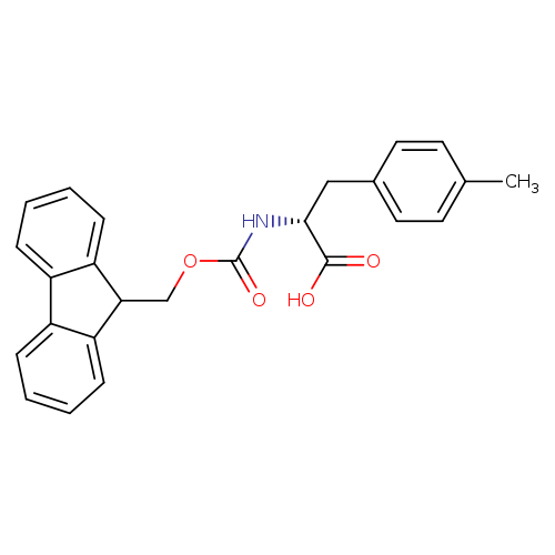 O=C(N[C@@H](C(=O)O)Cc1ccc(cc1)C)OCC1c2ccccc2c2c1cccc2