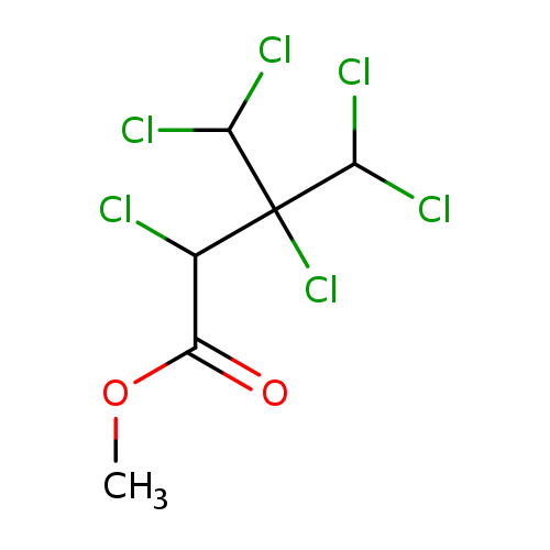 COC(=O)C(C(C(Cl)Cl)(C(Cl)Cl)Cl)Cl