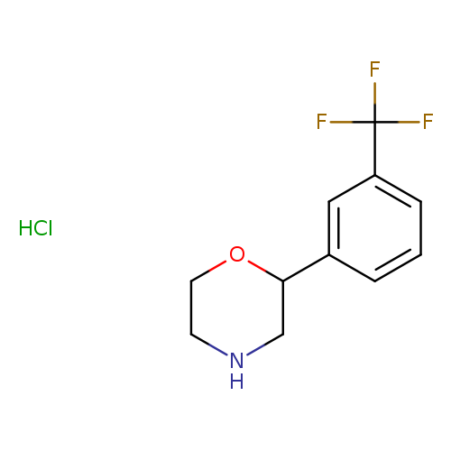 FC(c1cccc(c1)C1CNCCO1)(F)F.Cl
