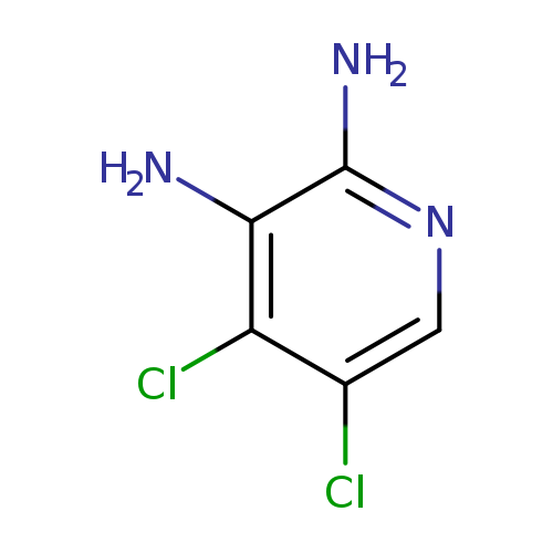Clc1cnc(c(c1Cl)N)N
