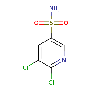 Clc1ncc(cc1Cl)S(=O)(=O)N