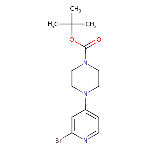 Brc1nccc(c1)N1CCN(CC1)C(=O)OC(C)(C)C
