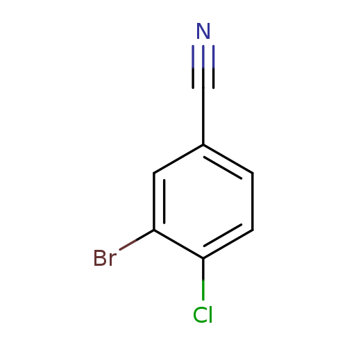 N#Cc1ccc(c(c1)Br)Cl