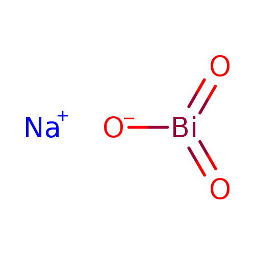 [O-][Bi](=O)=O.[Na+]