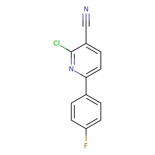 N#Cc1ccc(nc1Cl)c1ccc(cc1)F