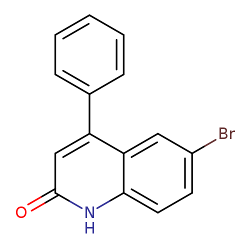 Brc1ccc2c(c1)c(cc(=O)[nH]2)c1ccccc1