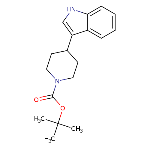 O=C(N1CCC(CC1)c1c[nH]c2c1cccc2)OC(C)(C)C