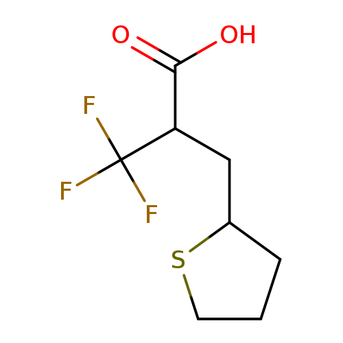 OC(=O)C(C(F)(F)F)CC1CCCS1