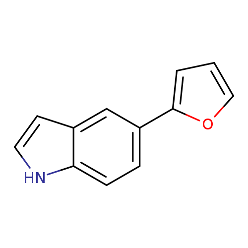 c1coc(c1)c1ccc2c(c1)cc[nH]2