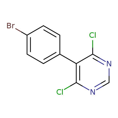 Clc1ncnc(c1c1ccc(cc1)Br)Cl