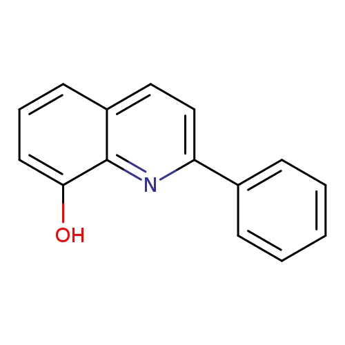 Oc1cccc2c1nc(cc2)c1ccccc1