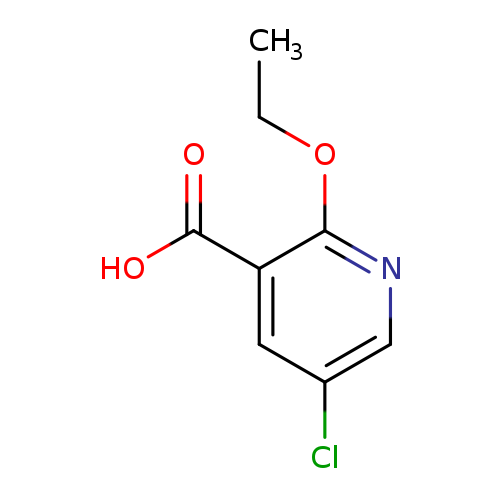 CCOc1ncc(cc1C(=O)O)Cl