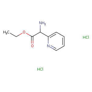 CCOC(=O)C(c1ccccn1)N.Cl.Cl