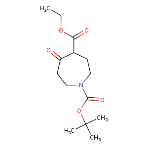 CCOC(=O)C1CCN(CCC1=O)C(=O)OC(C)(C)C