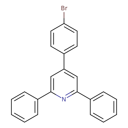 Brc1ccc(cc1)c1cc(nc(c1)c1ccccc1)c1ccccc1