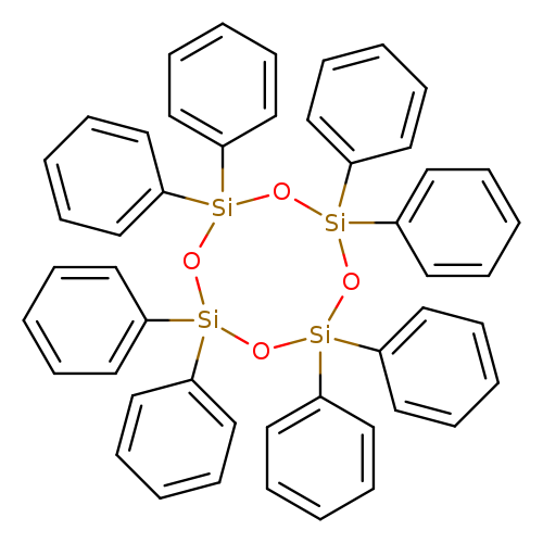 c1ccc(cc1)[Si]1(O[Si](O[Si](O[Si](O1)(c1ccccc1)c1ccccc1)(c1ccccc1)c1ccccc1)(c1ccccc1)c1ccccc1)c1ccccc1