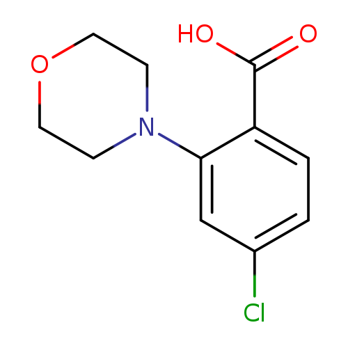 OC(=O)c1ccc(cc1N1CCOCC1)Cl