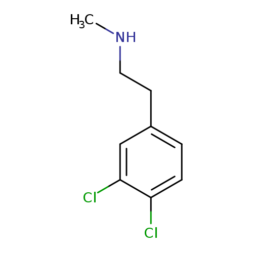 CNCCc1ccc(c(c1)Cl)Cl