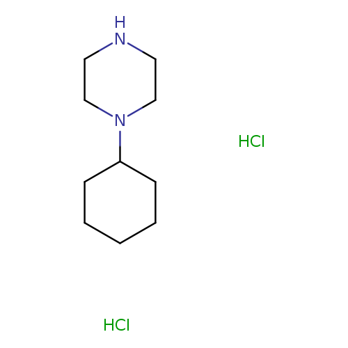 C1CCC(CC1)N1CCNCC1.Cl.Cl