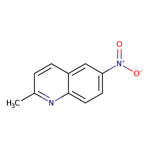 Cc1ccc2c(n1)ccc(c2)[N+](=O)[O-]
