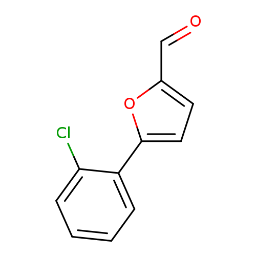 O=Cc1ccc(o1)c1ccccc1Cl